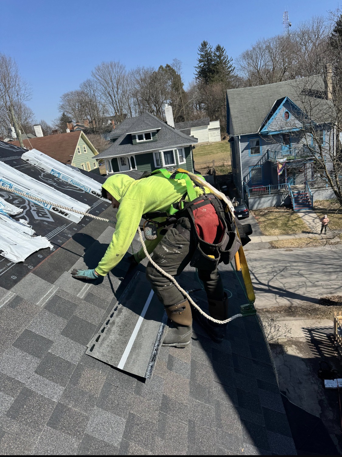 Residential Roof Repair Worker