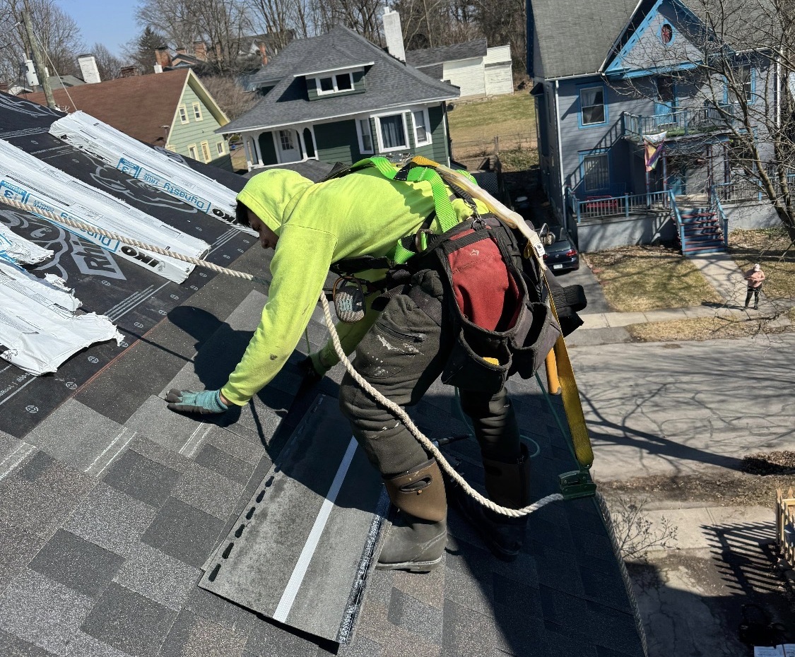 Real residential roof work